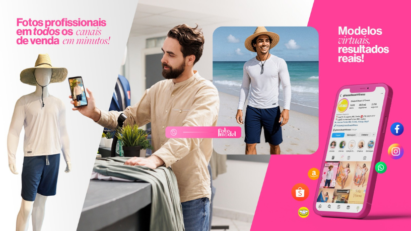 FotoModel cria visuais afrocentrados com tecnologia para ampliar a representatividade no mercado de moda.